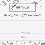 Beautycounter Gift Certificate Template For Salon Gift Certificate Template
