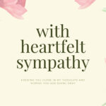 Beige Flowers Sympathy Card – Templatescanva For Sympathy Card Template