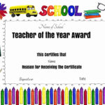 Best Teacher Certificate Template Best Professional Inside Superlative Certificate Template
