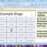 Bingo Card Generator – Microsoft Excel Free Download Intended For Bingo Card Template Word