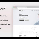 Biocard – Personal Portfolio Psd Template | Themeforest Within Bio Card Template