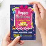 Birthday Card Invitation Template Psd | Psdfreebies Within Photoshop Birthday Card Template Free