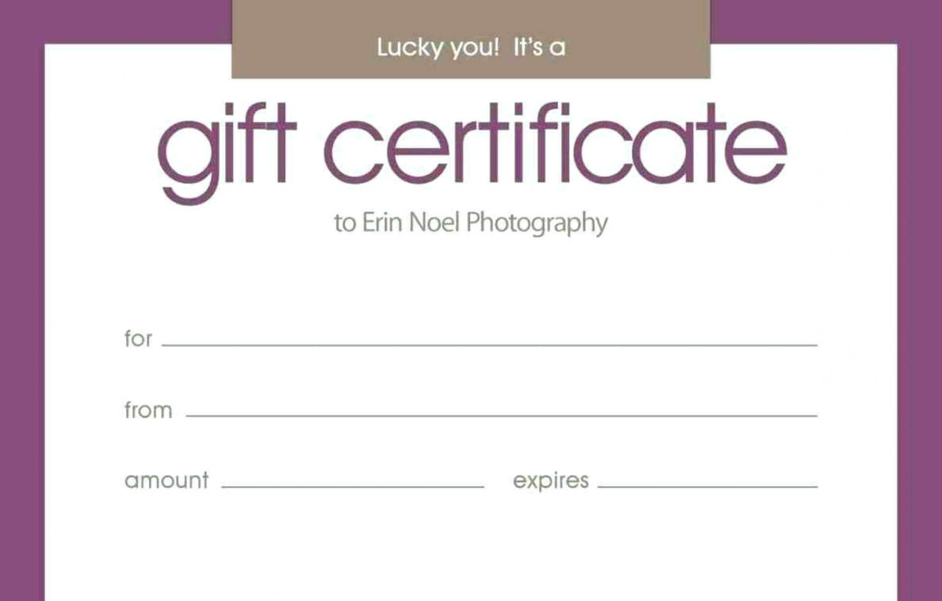 Birthday Gift Certificate Template Free Printable Pertaining To Present Certificate Templates