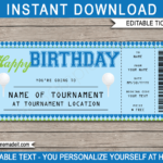 Birthday Golf Gift Tickets Pertaining To Golf Certificate Template Free