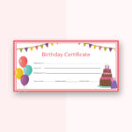 Birthday Printable Format Birthday Gift Certificate Template With Regard To Track And Field Certificate Templates Free