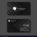Black And White Abstract Business Card Templates In Black And White Business Cards Templates Free