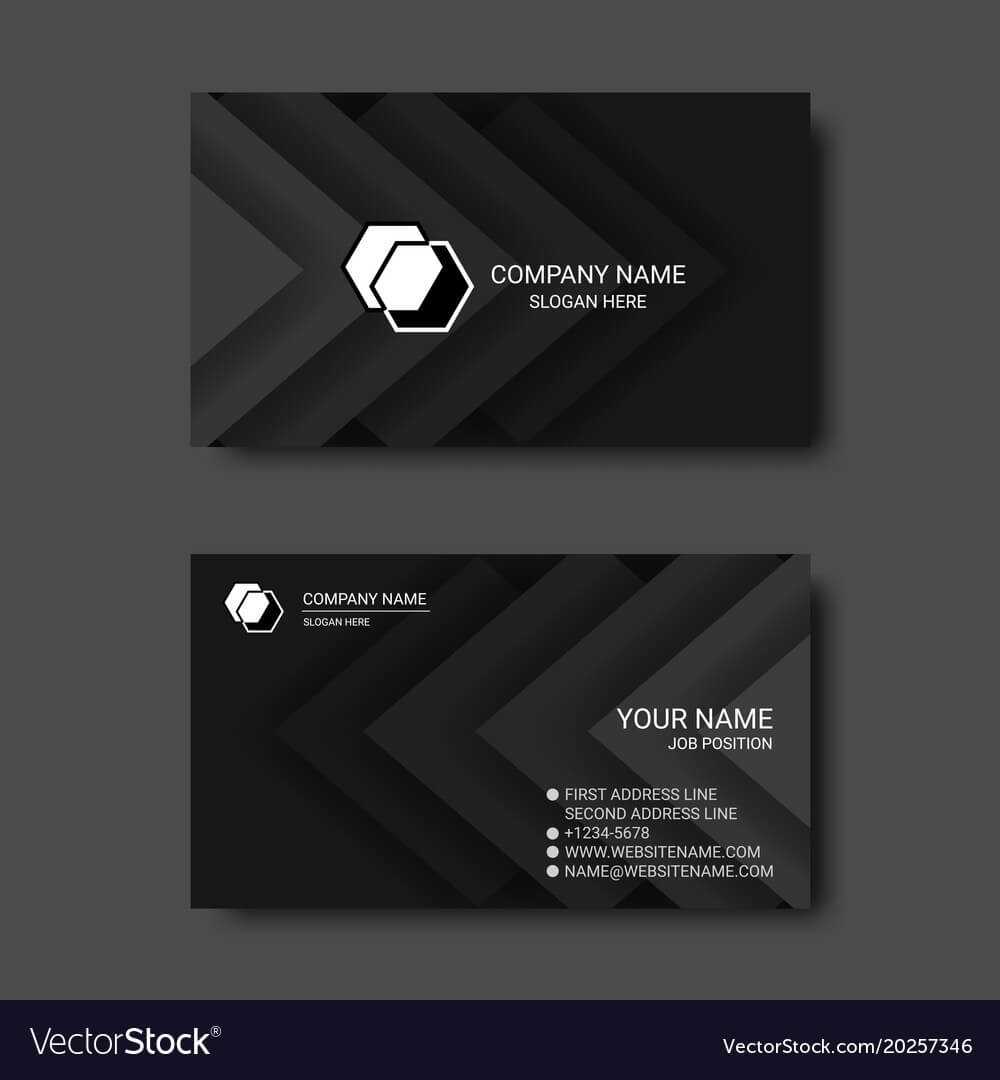 Black And White Abstract Business Card Templates In Black And White Business Cards Templates Free