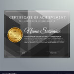 Black Award Certificate Design Template pertaining to Award Certificate Design Template