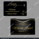 Black Hotel Rfid Key Card Keycard Stock Vector (Royalty Free Within Hotel Key Card Template