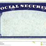 Blank American Social Security Card Stock Photo – Image Of With Regard To Ss Card Template