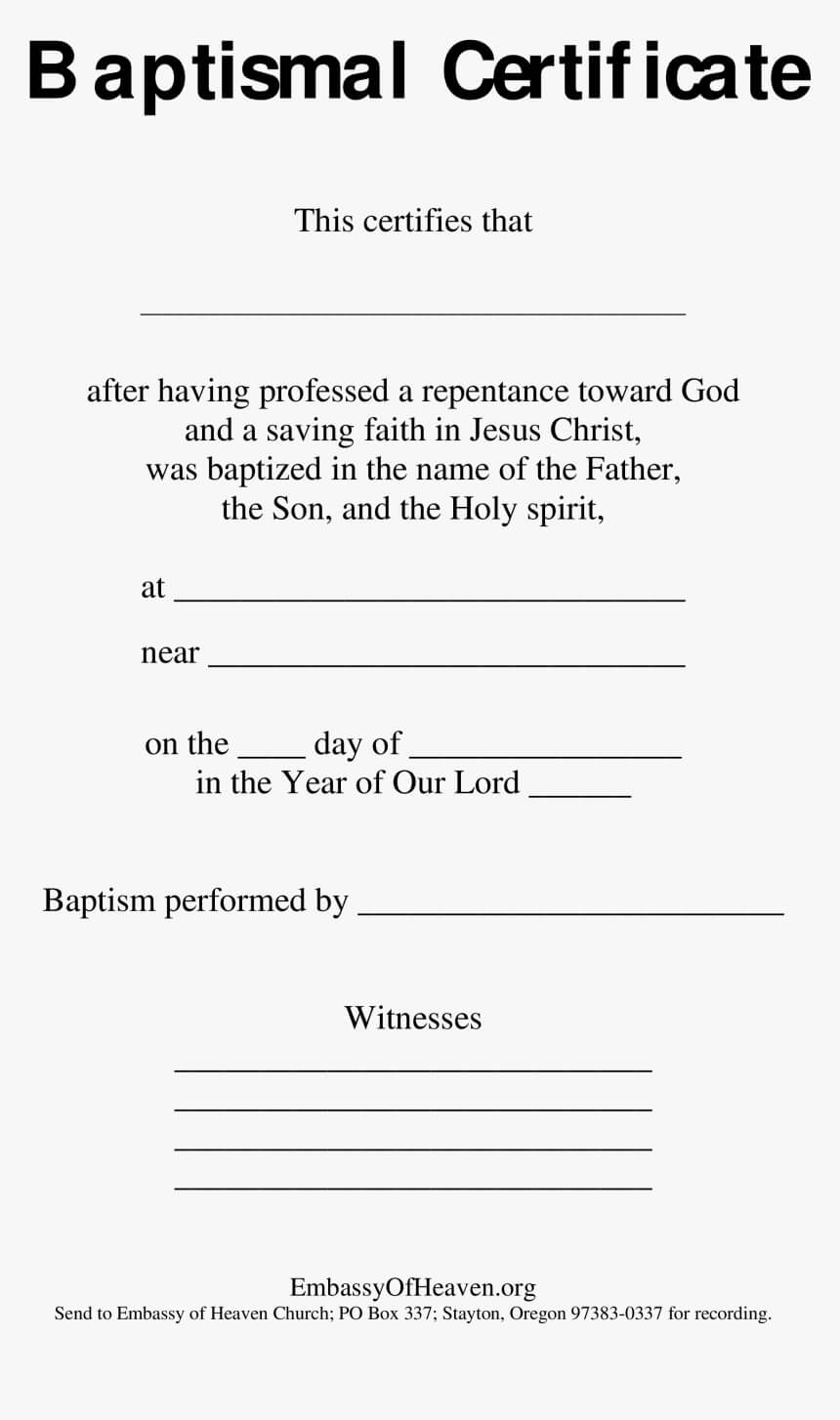 Blank Baptism Certificate Sample Main Image – Modern Control With Regard To Baptism Certificate Template Download