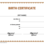 Blank Birth Certificate Template For Elements Novelty Images With Novelty Birth Certificate Template