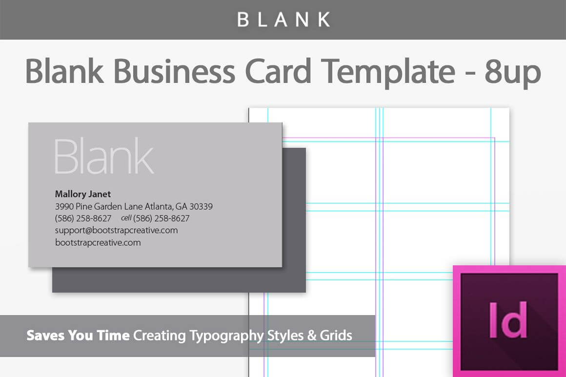Blank Business Card Indesign Template With Regard To Plain Business Card Template