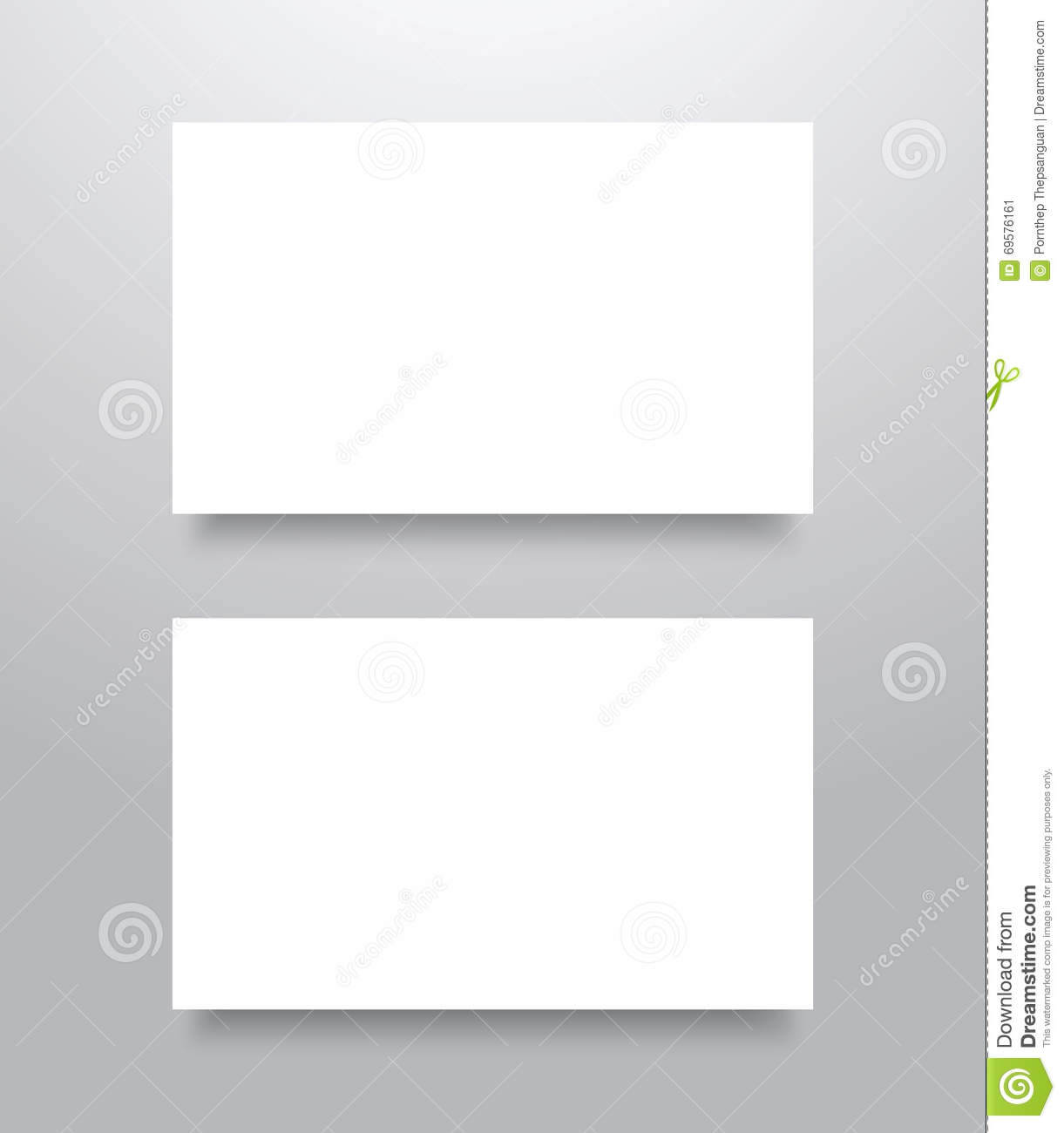 Blank Business Card Mockup Stock Vector. Illustration Of Within Blank Business Card Template Download