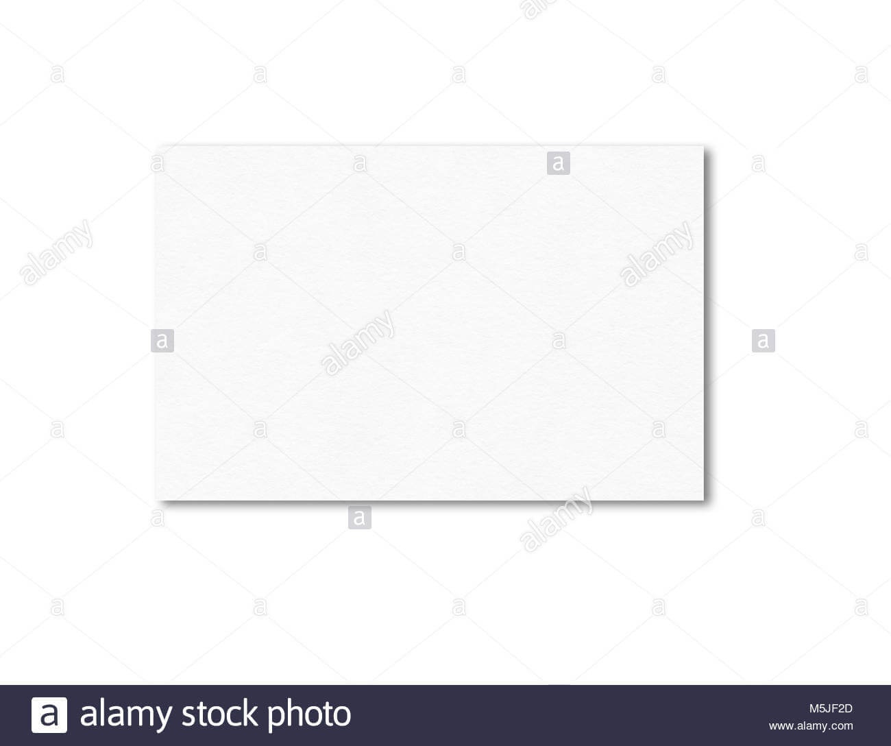 Blank Business Card Mockup Template Isolated On White Stock Pertaining To Plain Business Card Template