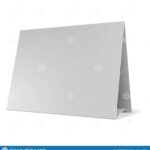 Blank Paper Table Cards Vector. Blank Table Tent Isolated On Inside Blank Tent Card Template