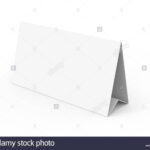 Blank Paper Tent Template, White Tent Card With Empty Space Intended For Blank Tent Card Template