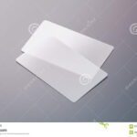 Blank Plastic Transparent Business Cards Mock Up Stock Image With Regard To Transparent Business Cards Template
