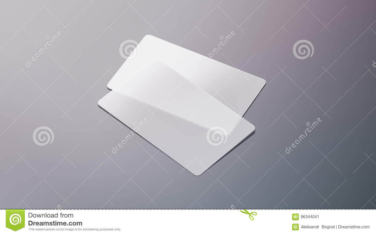 Blank Plastic Transparent Business Cards Mock Up Stock Image With Regard To Transparent Business Cards Template