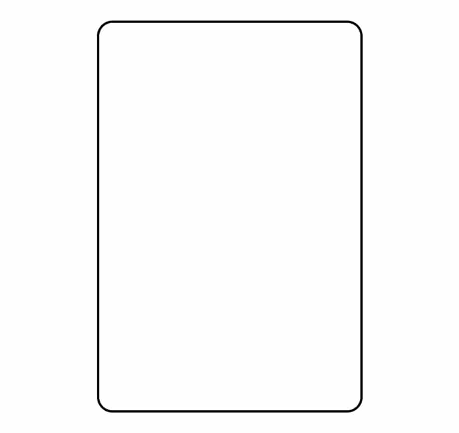 Blank Playing Card Template Parallel - Clip Art Library Intended For Blank Playing Card Template