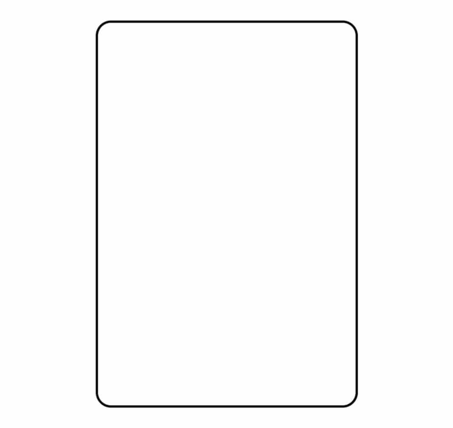 Blank Playing Card Template Parallel – Clip Art Library Intended For Blank Playing Card Template