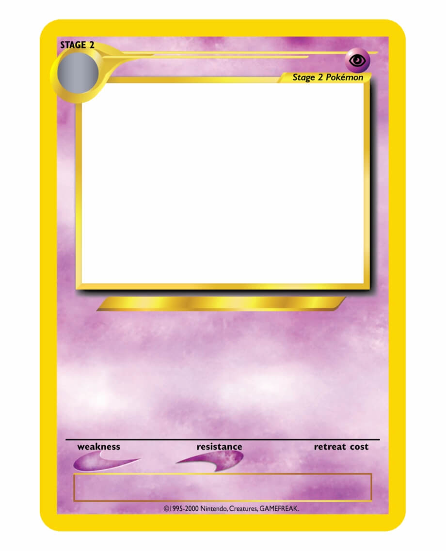 Blank Pokemon Trading Card Templates 220184 – Pokemon Card Within Baseball Card Size Template