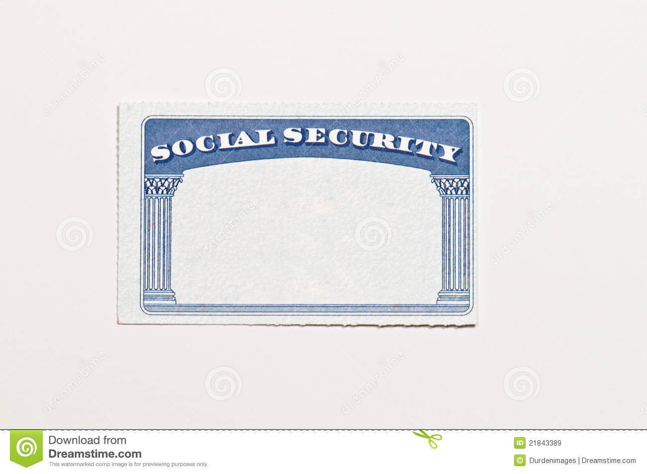 Blank Social Security Card Stock Image. Image Of Document With Social Security Card Template Pdf
