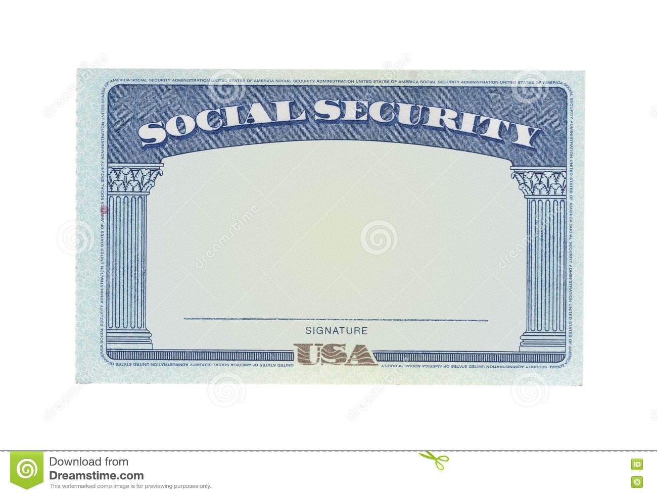 Blank Social Security Card Stock Photos - Download 127 Regarding Ss Card Template