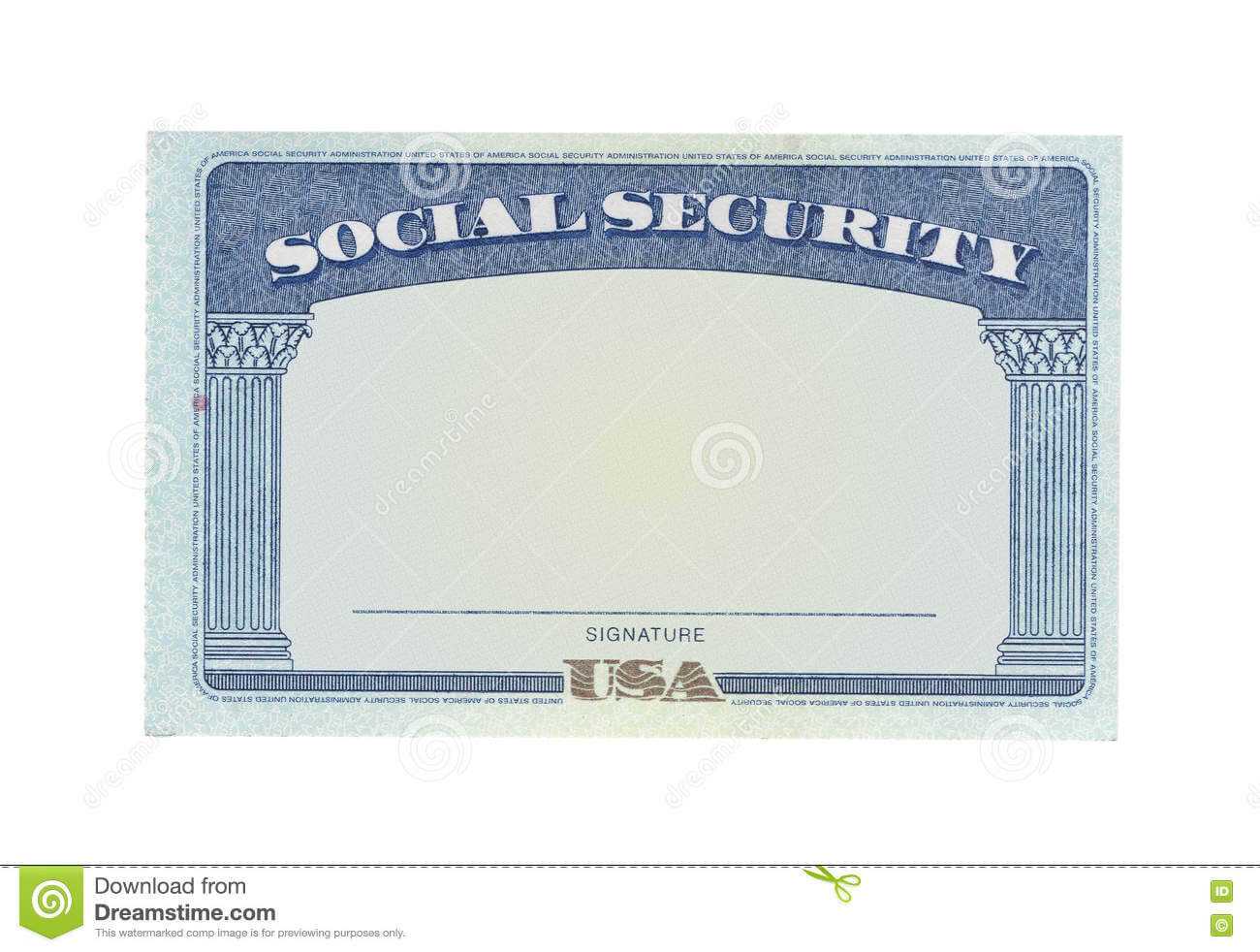 Blank Social Security Card Template Download - Great Throughout Social Security Card Template Free