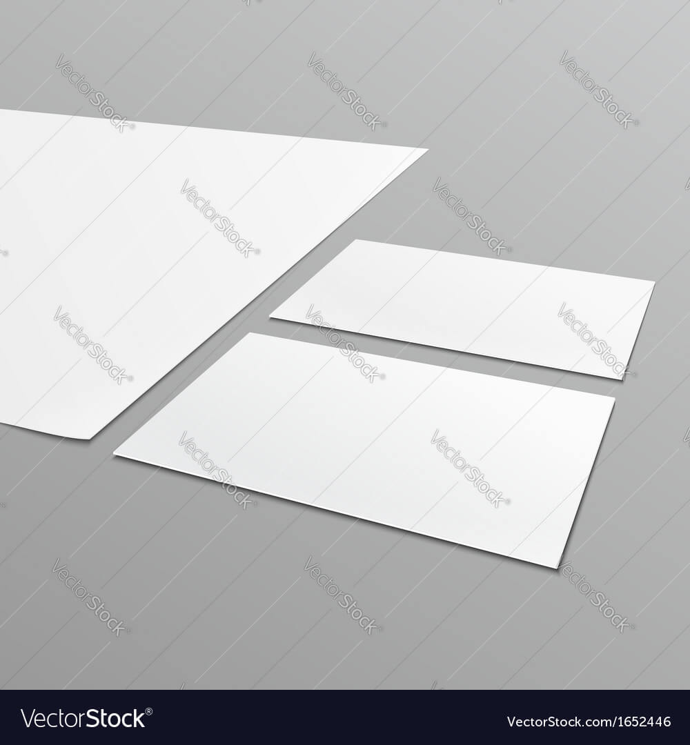 Blank Stationery Layout A4 Paper Business Card With Regard To Blank Business Card Template Download