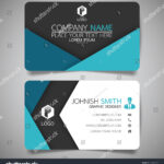 Blue Fold Modern Creative Business Card | Backgrounds For Fold Over Business Card Template