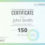 Bmi Certified Iq Test – Take The Most Accurate Online Iq Test! In Iq Certificate Template