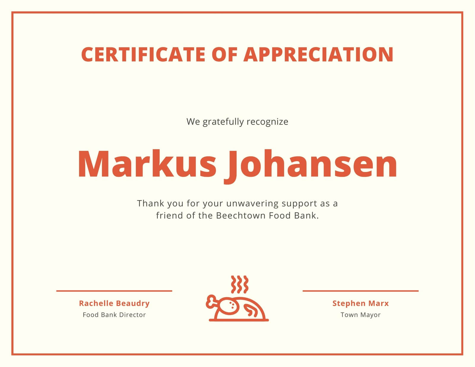 Border And Icon Certificate Of Appreciation – Templatescanva With Regard To Borderless Certificate Templates