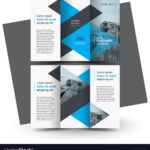 Brochure Design Template Tri Fold Triangles Pertaining To Tri Fold Brochure Publisher Template