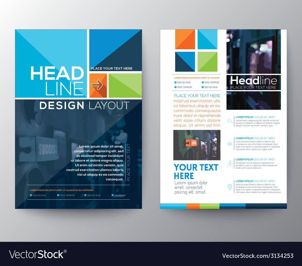 Brochure Flyer Design Layout Template In A4 Size Pertaining To Online Free Brochure Design Templates