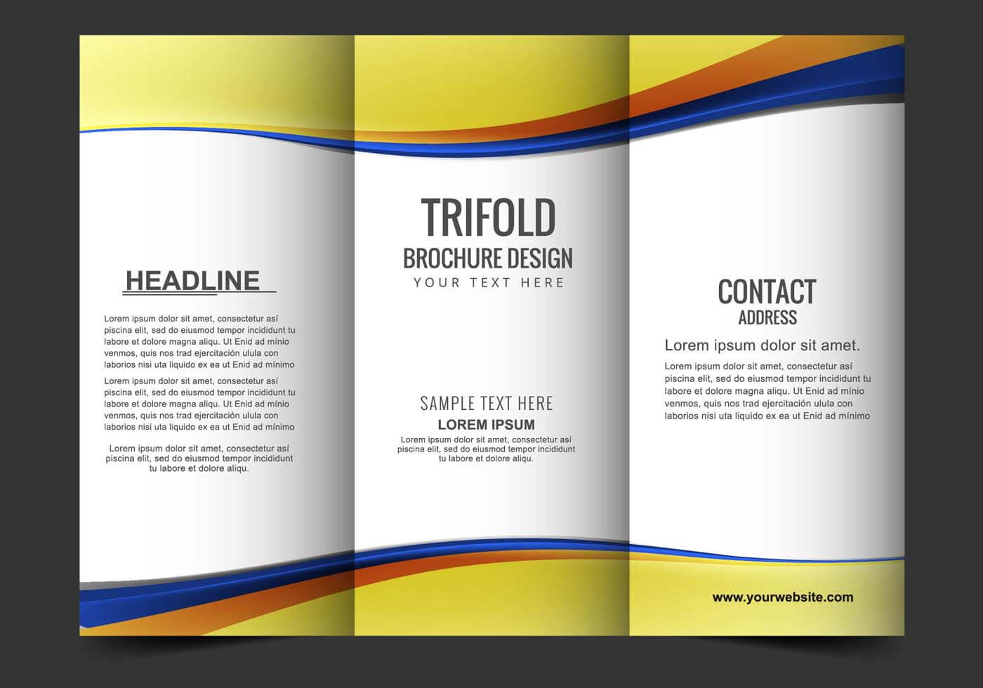 Brochure Free Vector Art – (82,430 Free Downloads) Throughout Creative Brochure Templates Free Download