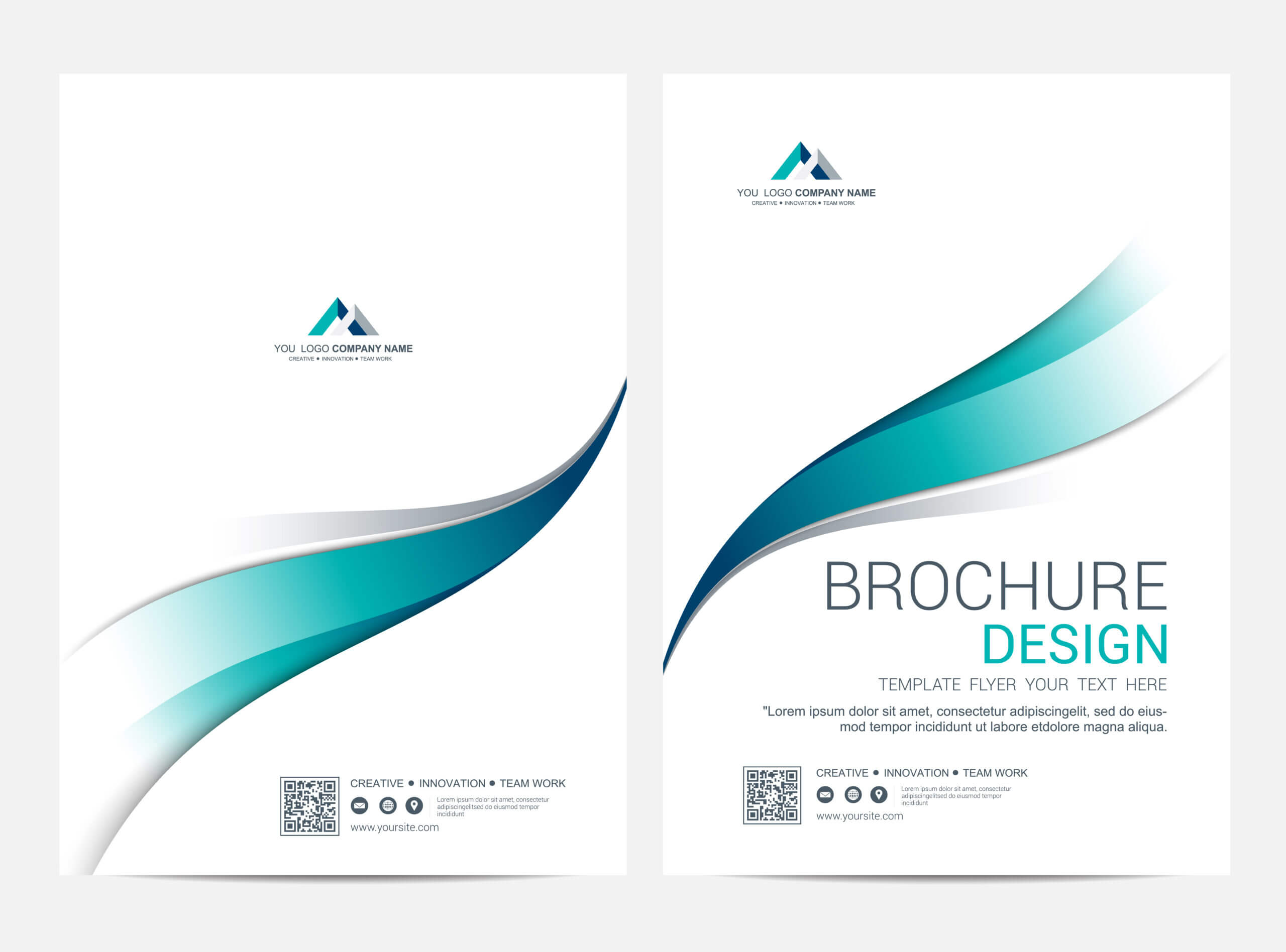 Brochure Or Flyer Design Template Background – Download Free Pertaining To E Brochure Design Templates