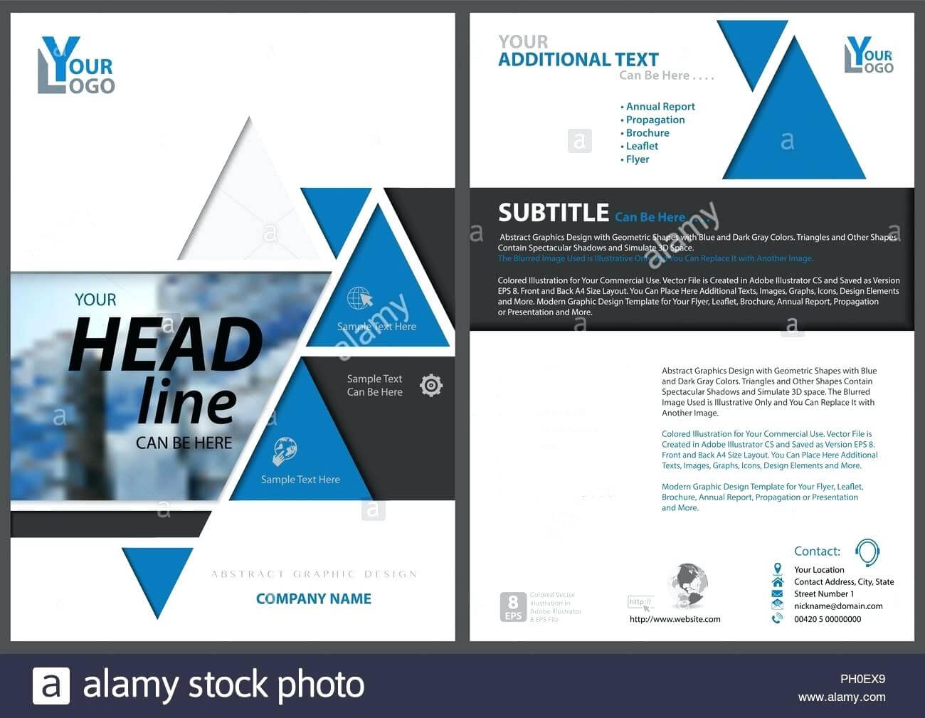 Brochure Template Layout Design Corporate Business Annual For Commercial Cleaning Brochure Templates