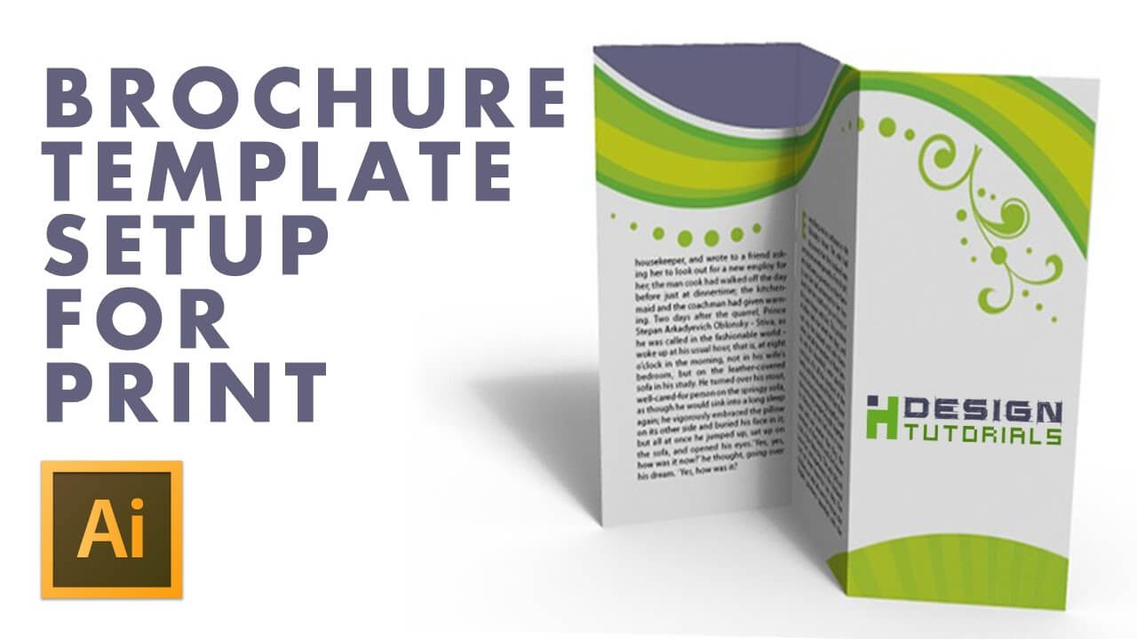 Brochure Template Setup For Print In Adobe Illustrator In Adobe Illustrator Brochure Templates Free Download