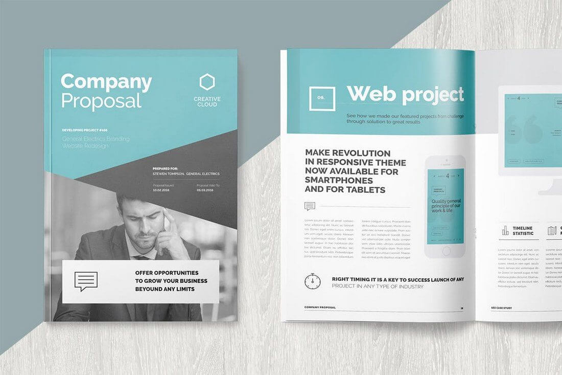 Brochure Templates | Design Shack With One Page Brochure Template