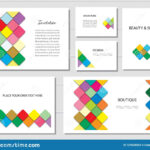 Brochures, Flyers And Business Card Templates Set. Mosaic Regarding Fancy Brochure Templates