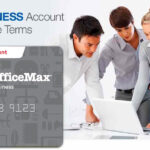 Business Account Full Balance Due Terms With Office Depot Business Card Template