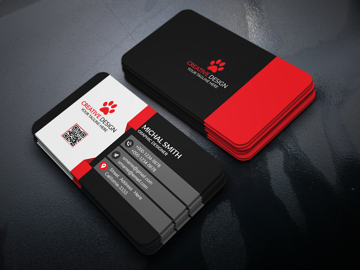 Business Card Design (Free Psd) On Behance With Free Psd Visiting Card Templates Download