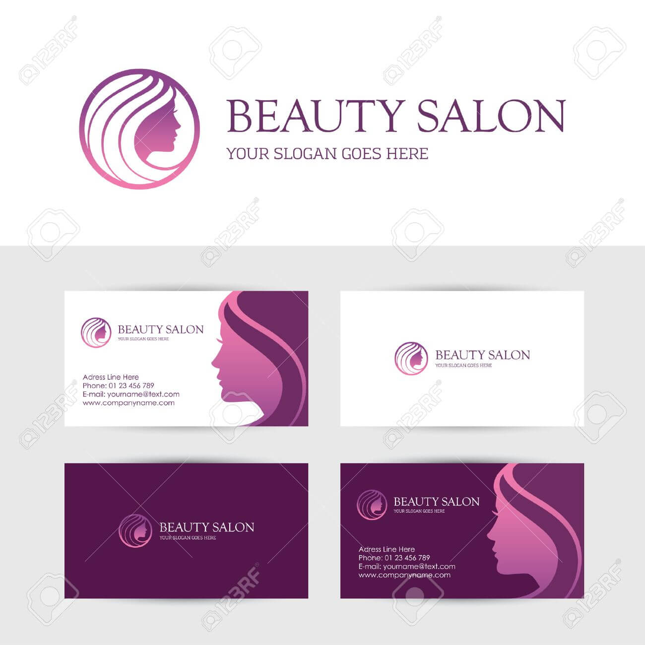 Business Card Design Template For Beauty Or Hair Salon, Spa,.. Inside Hairdresser Business Card Templates Free
