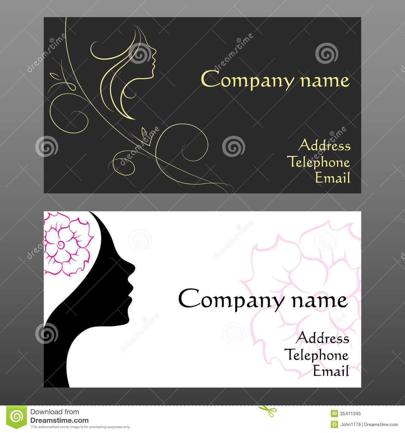 Business Card For Hairdressers Stock Vector – Illustration With Regard To Hairdresser Business Card Templates Free