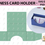 Business Card Holder Template Stand Paper Organiser Box intended for Card Stand Template