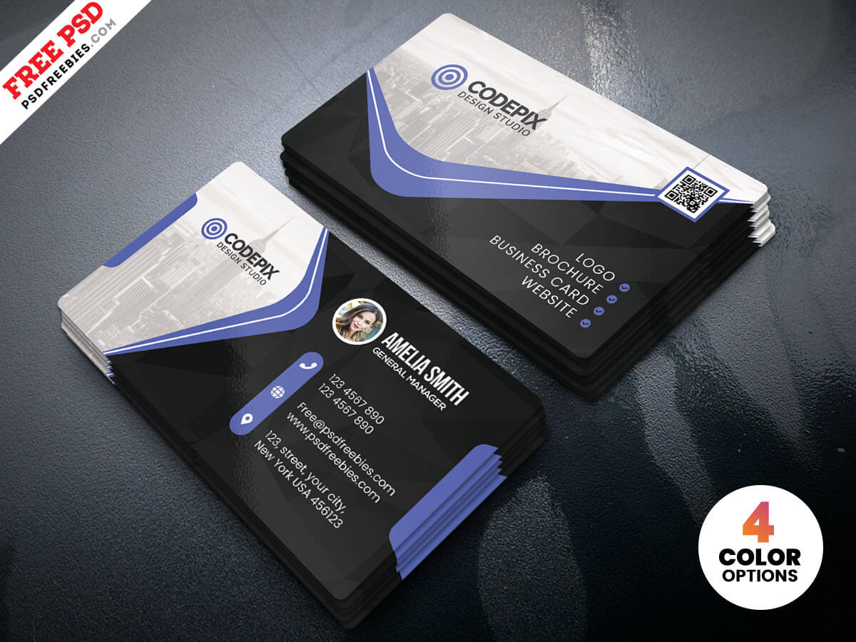 Business Card Psd Templatepsd Freebies On Dribbble In Name Card Photoshop Template