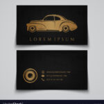 Business Card Template Classic Car Logo With Automotive Business Card Templates