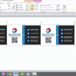 Business Card Template For Microsoft Word Throughout Ms Word Business Card Template