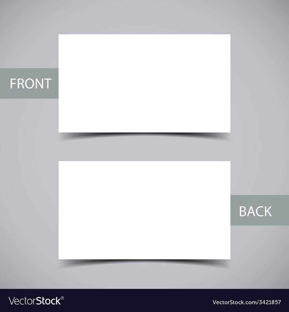 Business Card Template In Plain Business Card Template